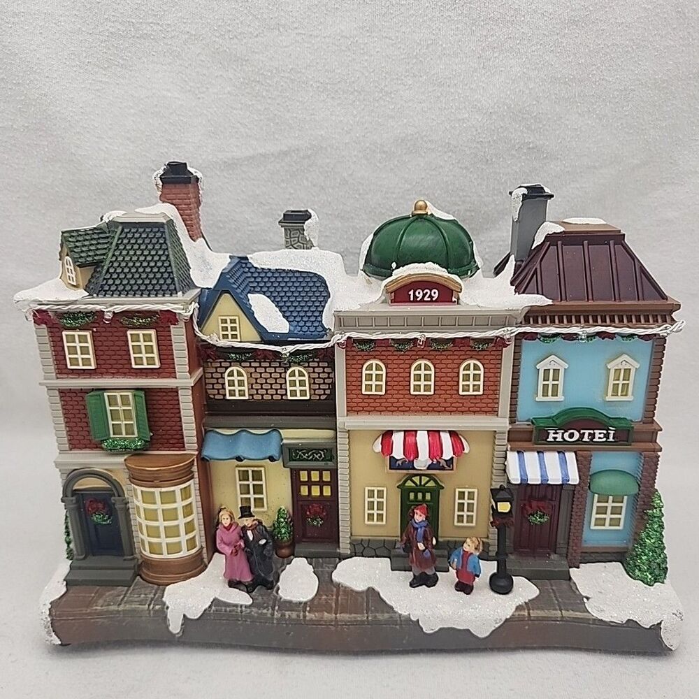 House Moments in Time Nature's Mark 1929 Christmas Village LED Lights and Music